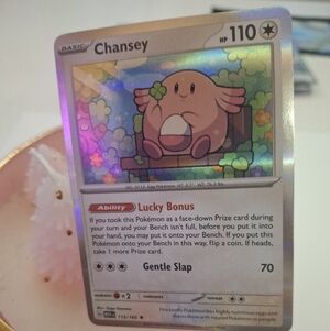 Pokémon TCG Chansey 113/165 (Scarlet & Violet 151) Holo Rare NM st Patrick's day